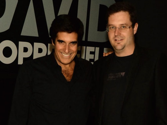 Alexander May with the legendary David Copperfield