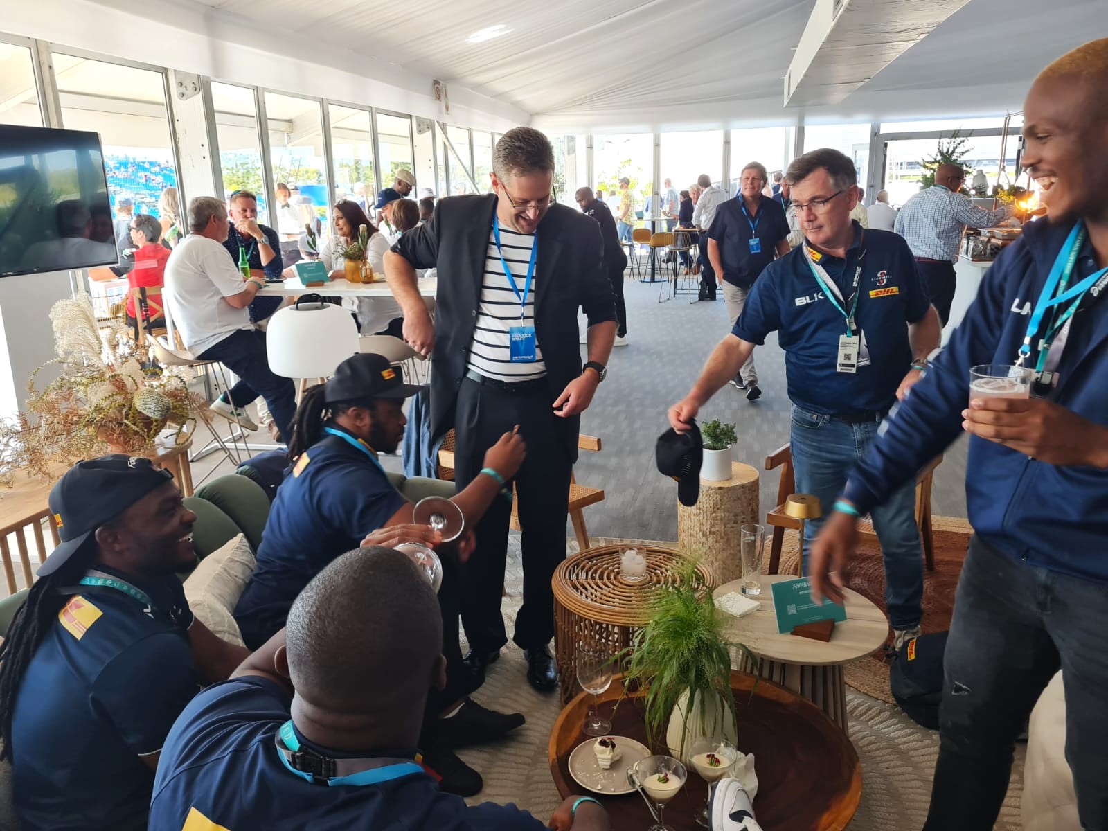 Alexander May performing close-up magic for the DHL Stormers at the Formula E Grand Prix in Cape Town